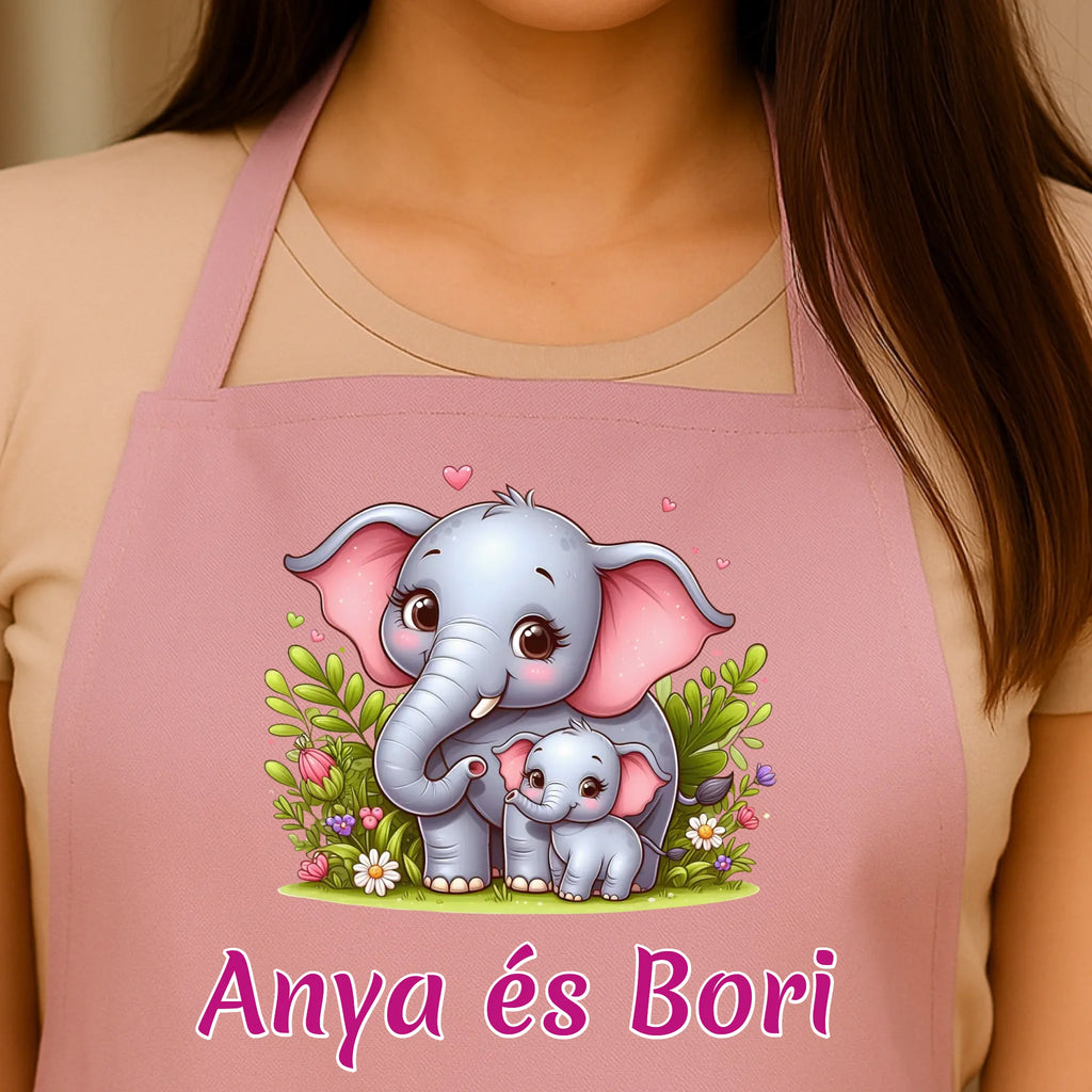 Egyedi rózsaszín kötény - Ajándékverzum