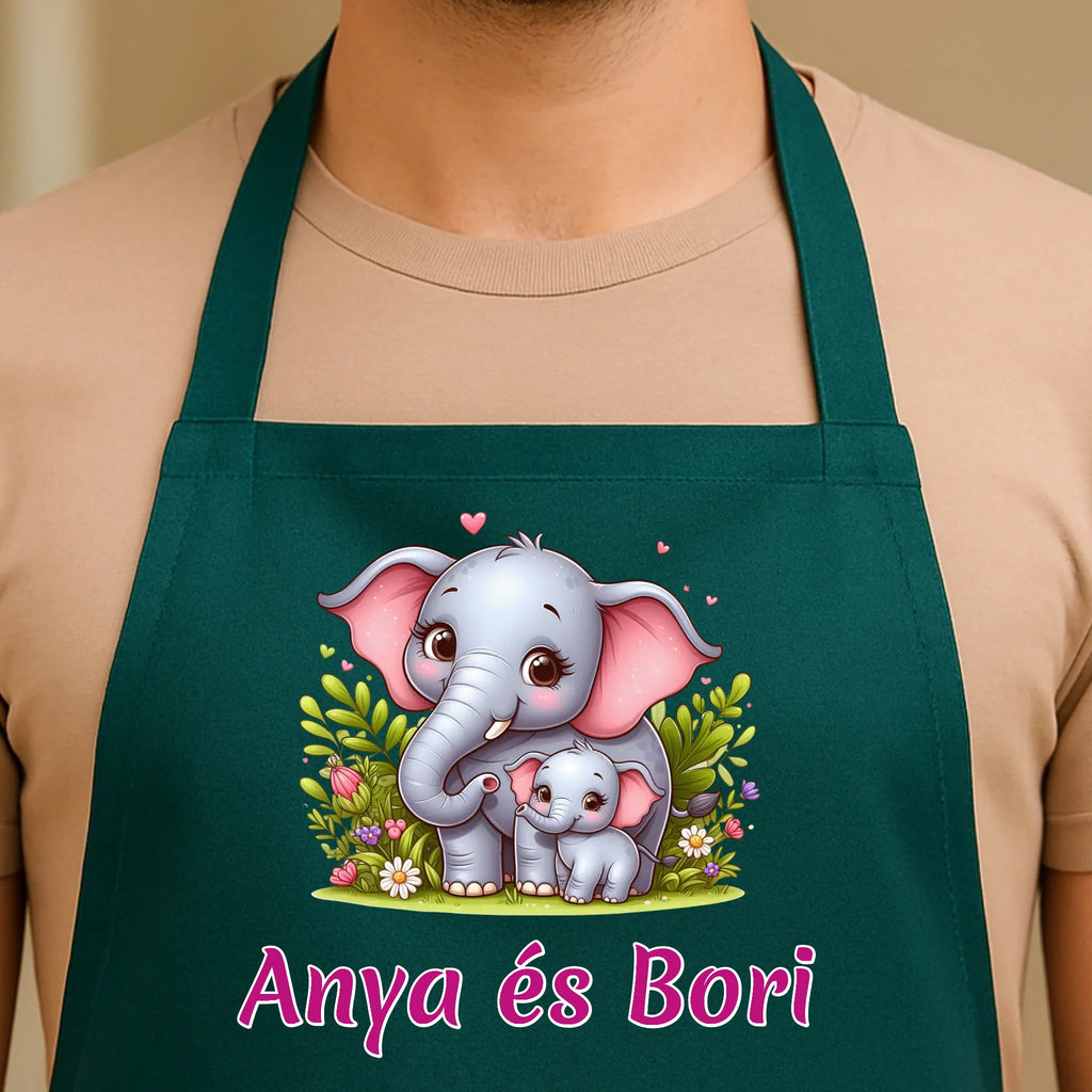 Egyedi zöld kötény - Ajándékverzum