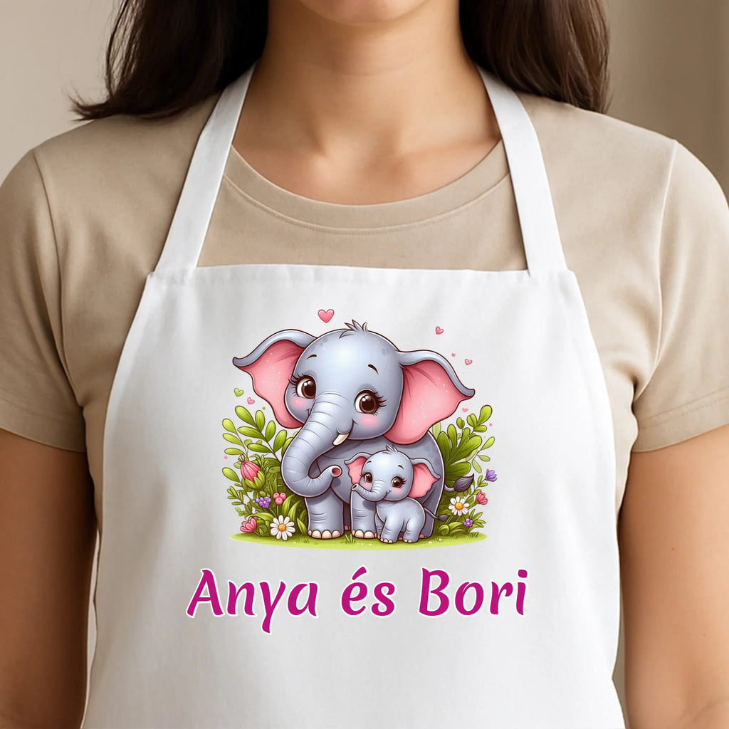 Egyedi fehér kötény - Ajándékverzum
