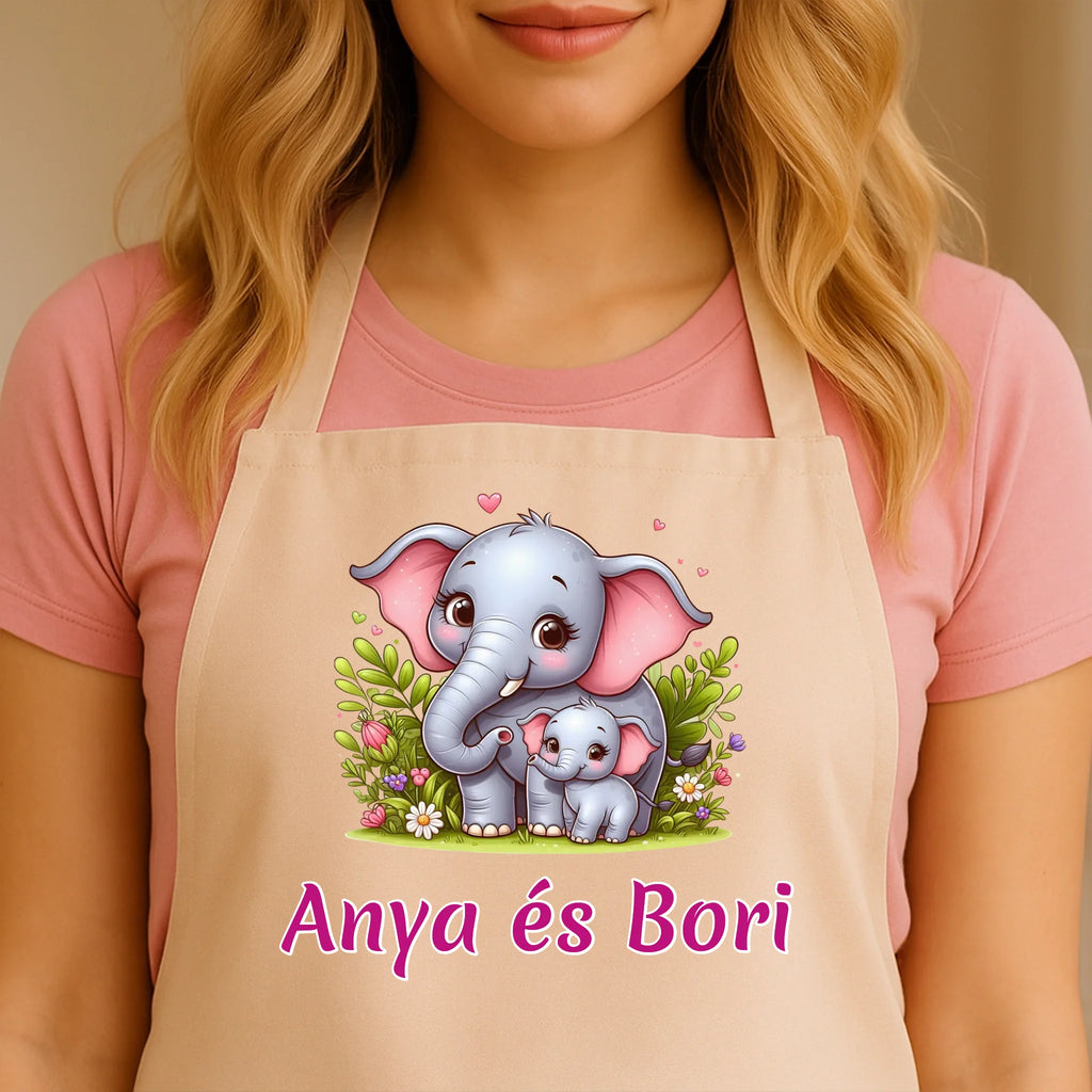 Egyedi bézs kötény - Ajándékverzum