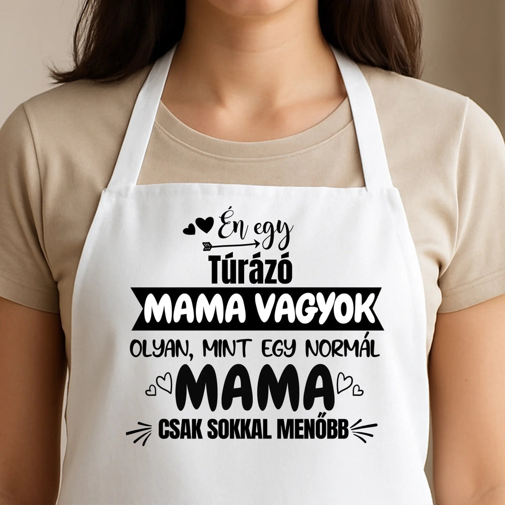 Egyedi fehér kötény - Ajándékverzum