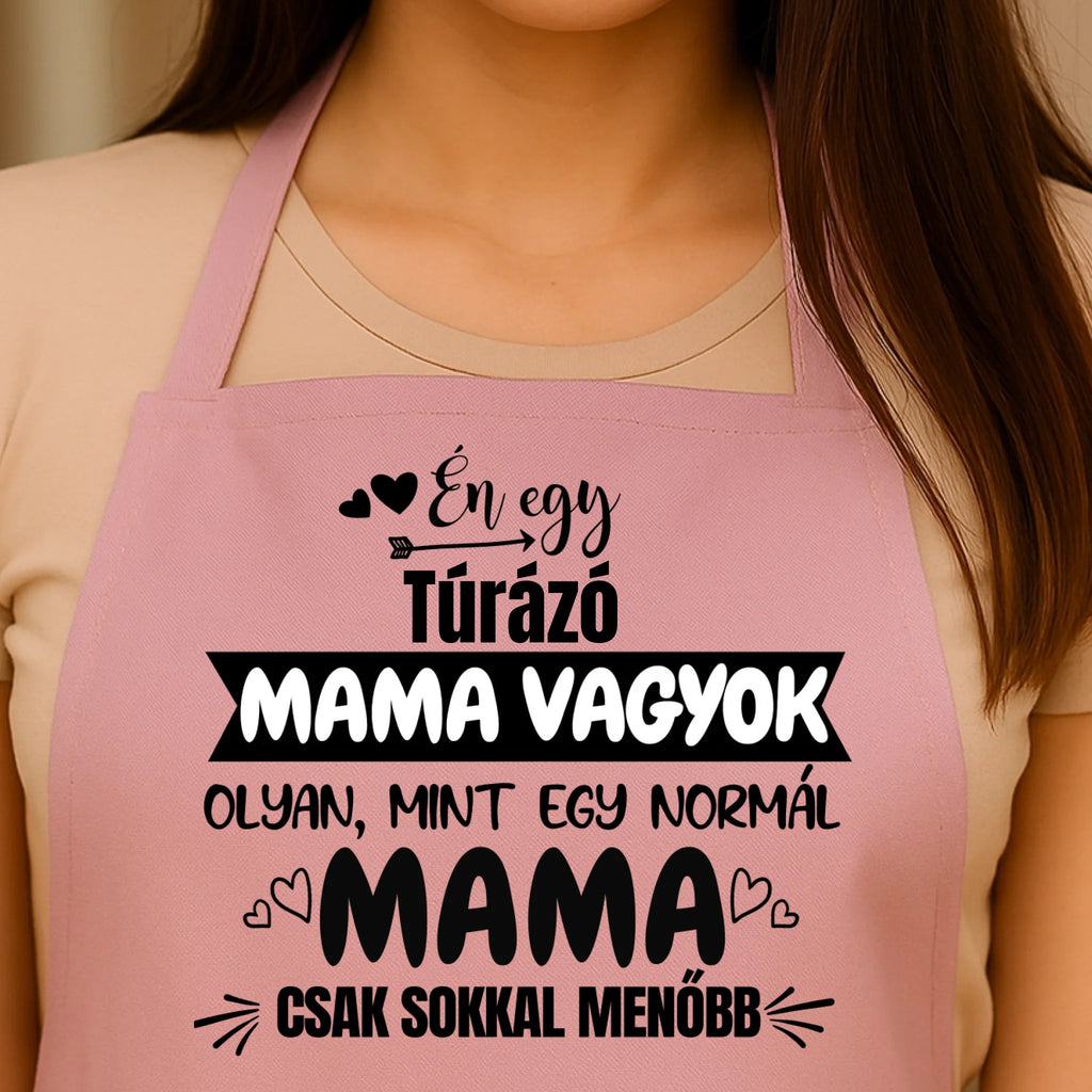 Egyedi rózsaszín kötény - Ajándékverzum