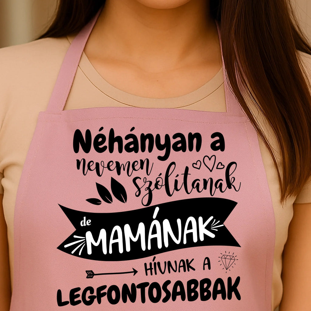 Egyedi rózsaszín kötény - Ajándékverzum