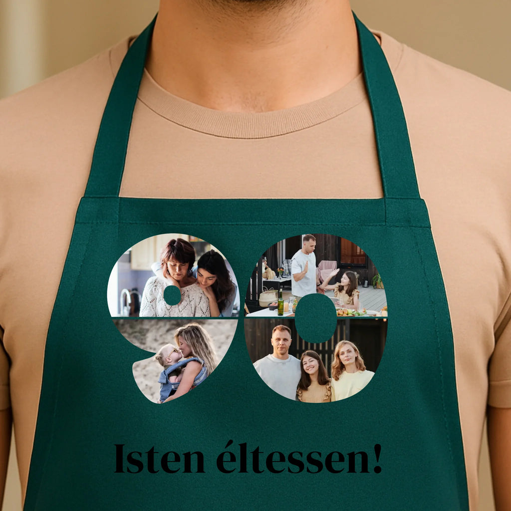 Egyedi zöld kötény - Ajándékverzum