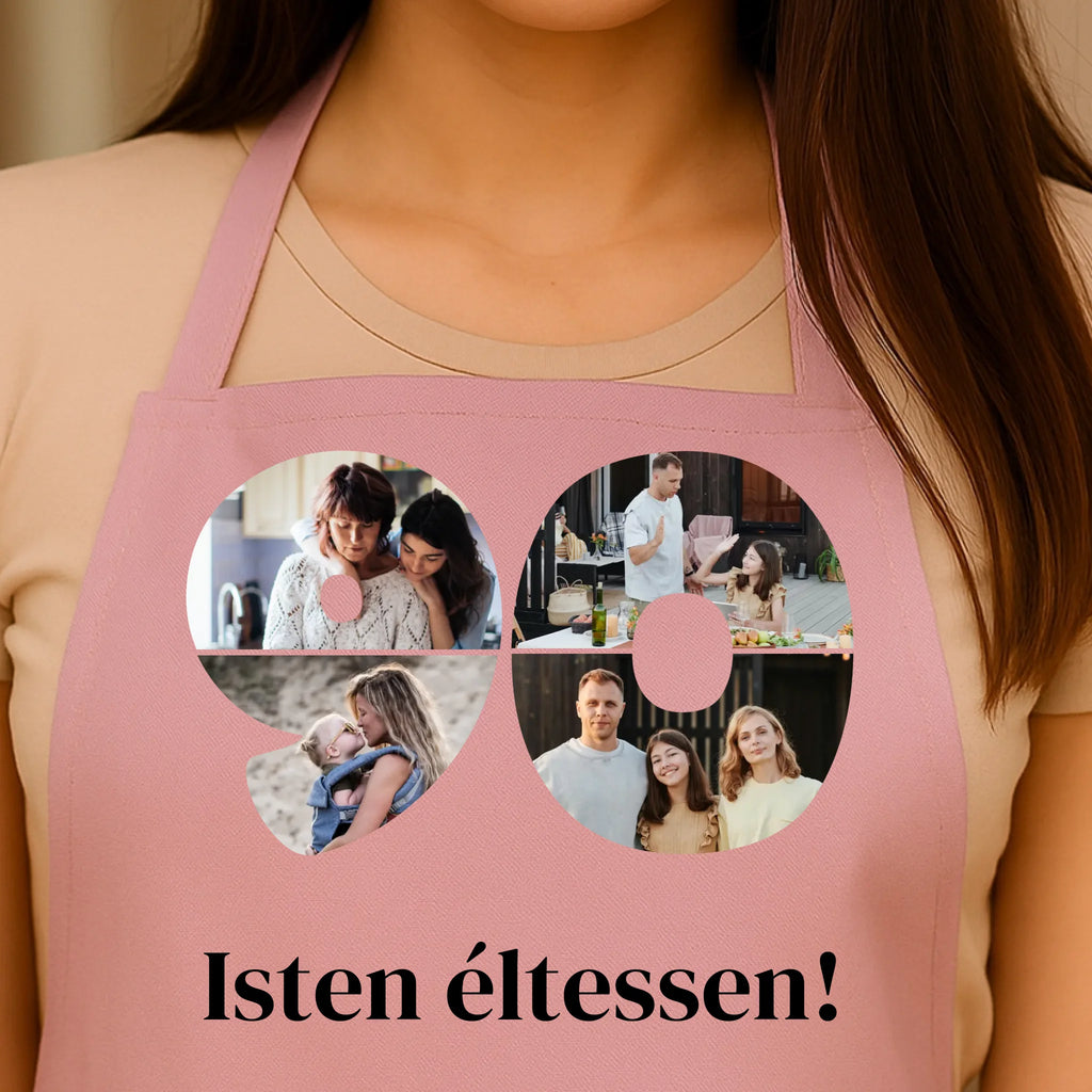 Egyedi rózsaszín kötény - Ajándékverzum