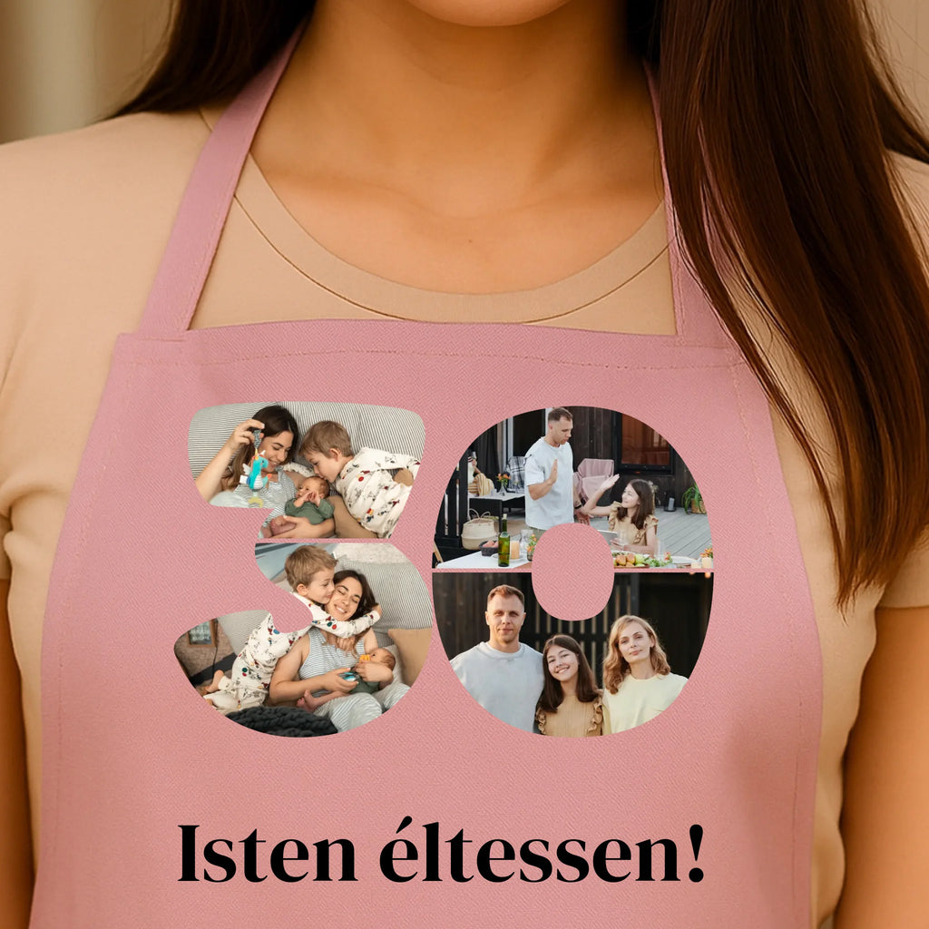 Egyedi rózsaszín kötény - Ajándékverzum