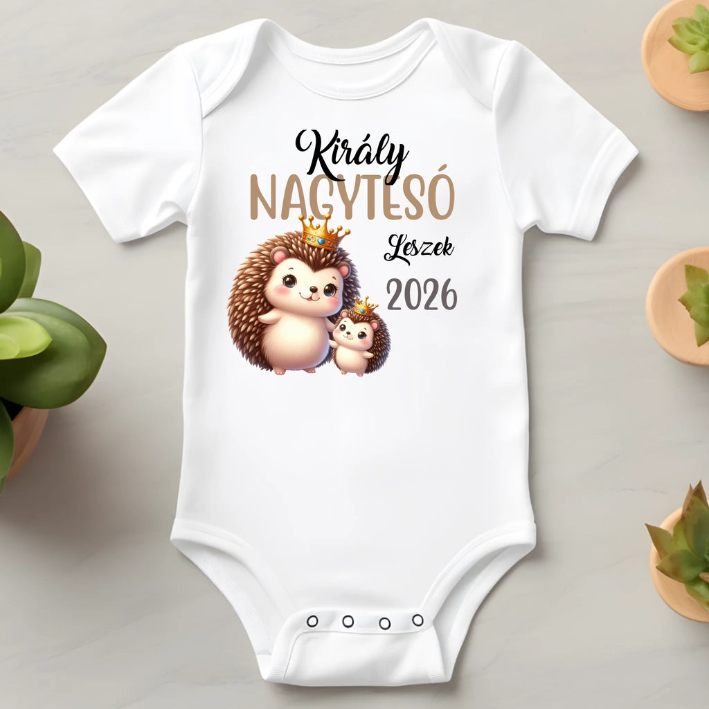 Király nagytesó leszek egyedi baba body - Ajándékverzum