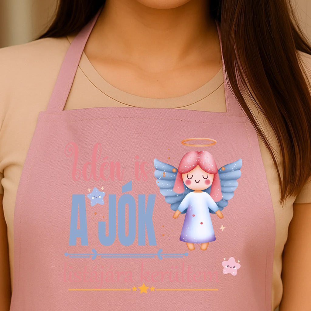 Egyedi rózsaszín kötény - Ajándékverzum