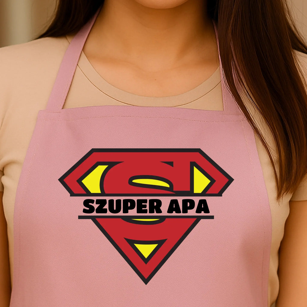 Egyedi rózsaszín kötény - Ajándékverzum