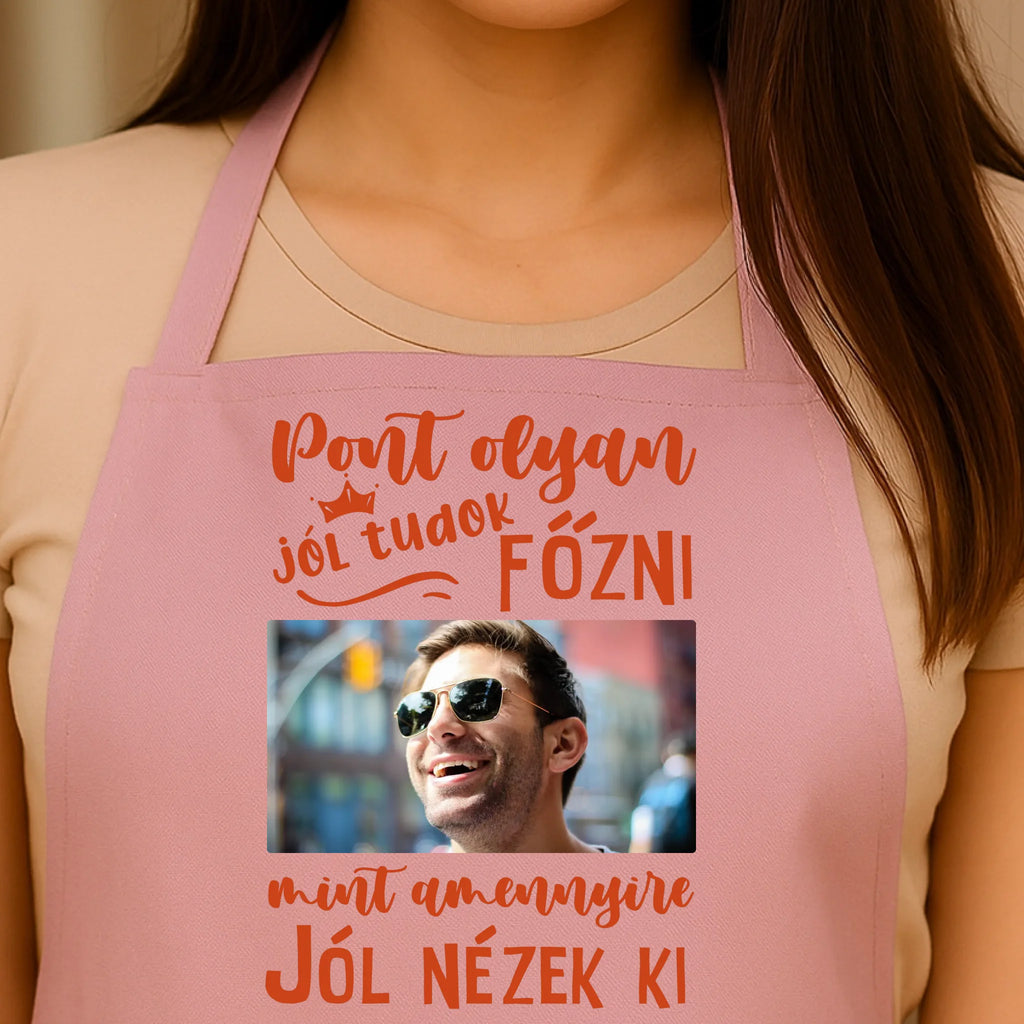 Egyedi rózsaszín kötény - Ajándékverzum