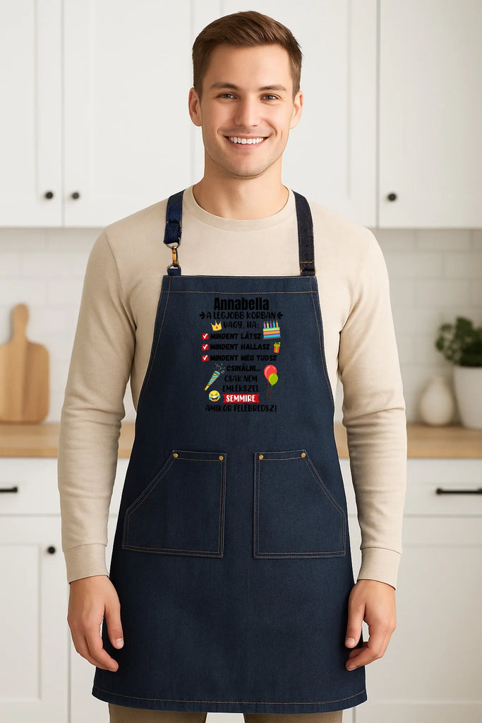 Egyedi farmerkötény - Ajándékverzum