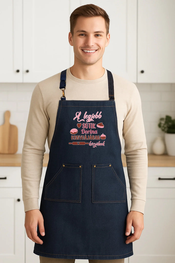 Egyedi farmerkötény - Ajándékverzum