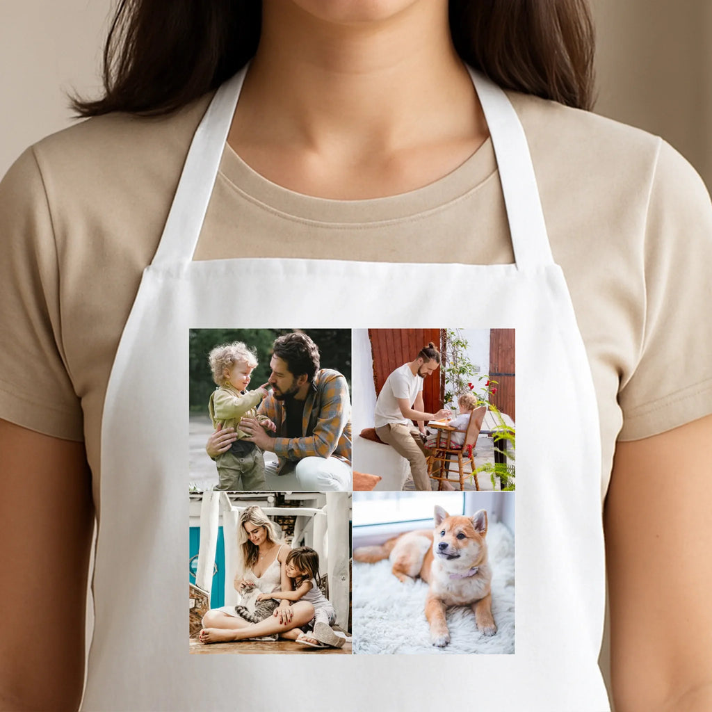 Egyedi fehér kötény - Ajándékverzum