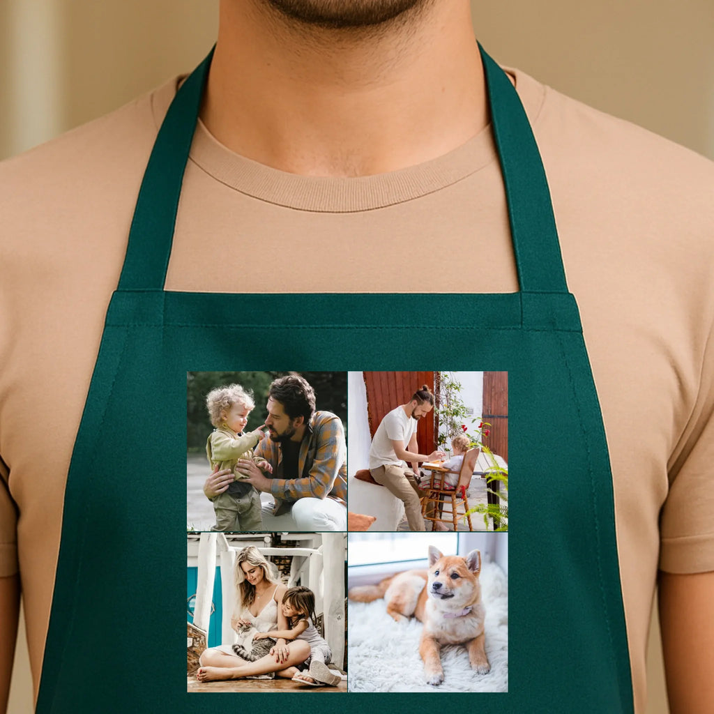 Egyedi zöld kötény - Ajándékverzum