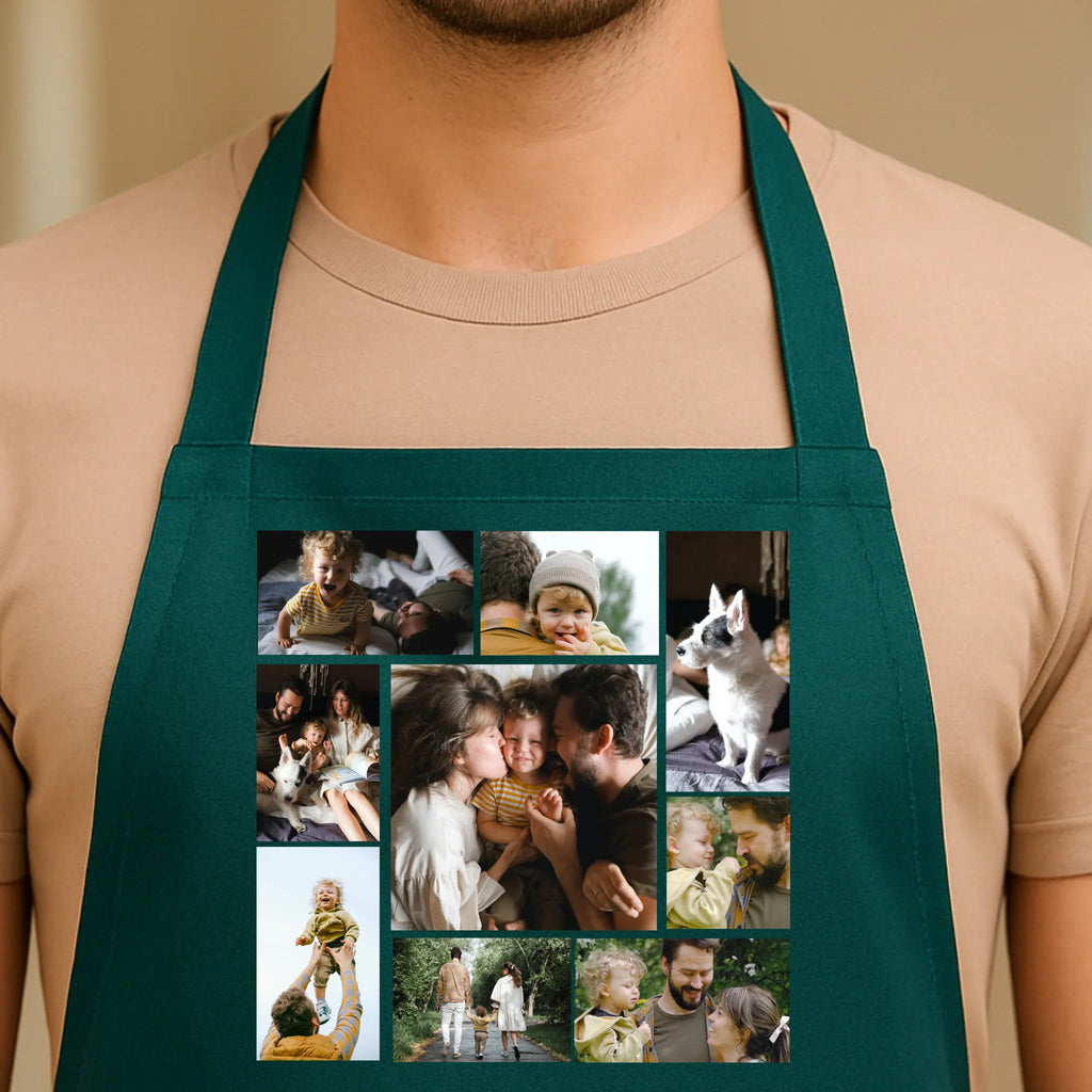 Egyedi zöld kötény - Ajándékverzum