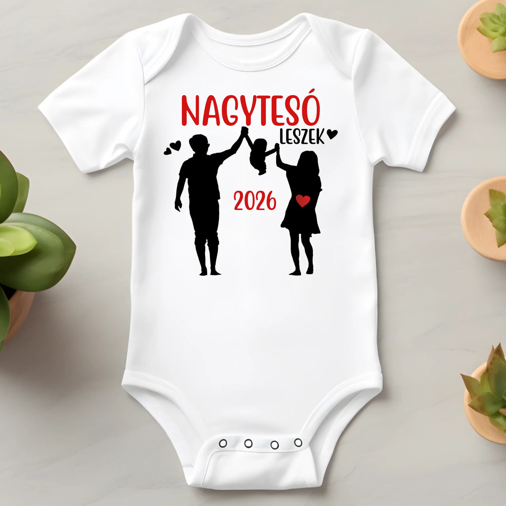 Nagytesó leszek body egyedi felirattal babáknak - Ajándékverzum
