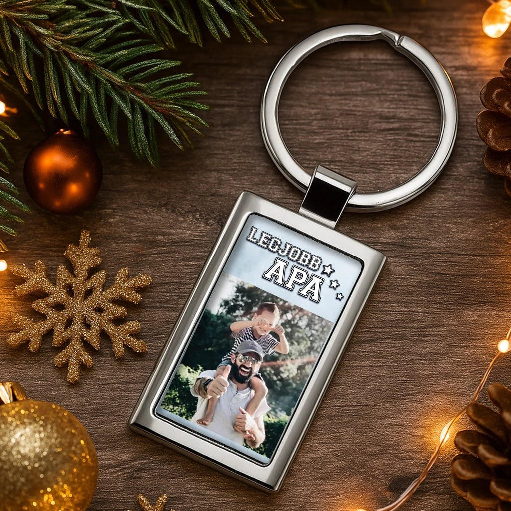 Egyedi képes fém kulcstartó - Ajándékverzum