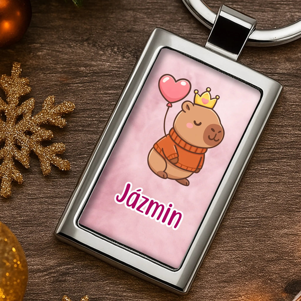 Egyedi képes fém kulcstartó - Ajándékverzum