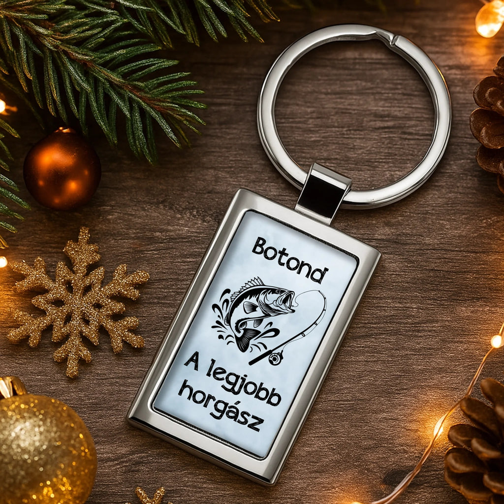 Egyedi képes fém kulcstartó - Ajándékverzum