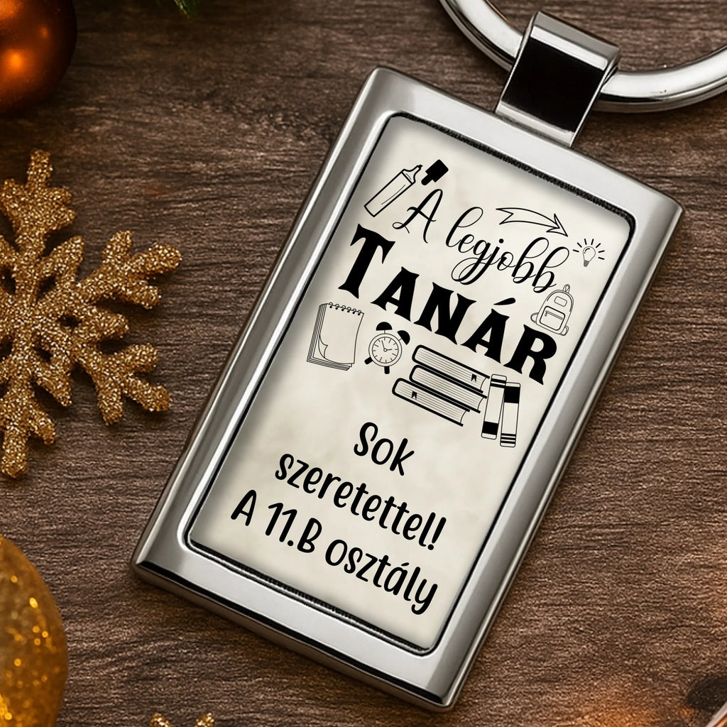 Egyedi képes fém kulcstartó - Ajándékverzum