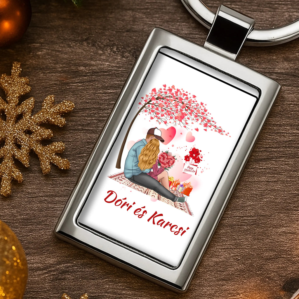 Egyedi képes fém kulcstartó - Ajándékverzum