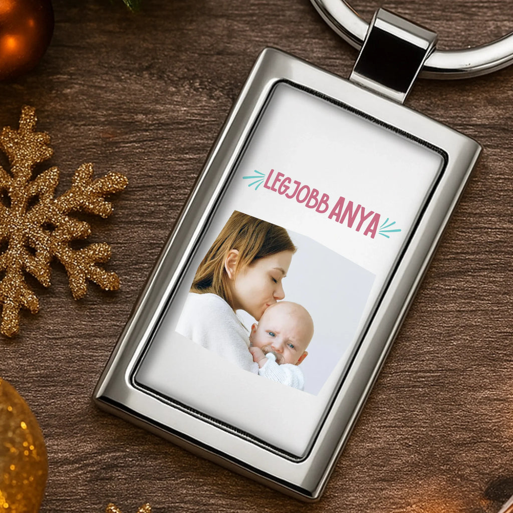 Egyedi képes fém kulcstartó - Ajándékverzum