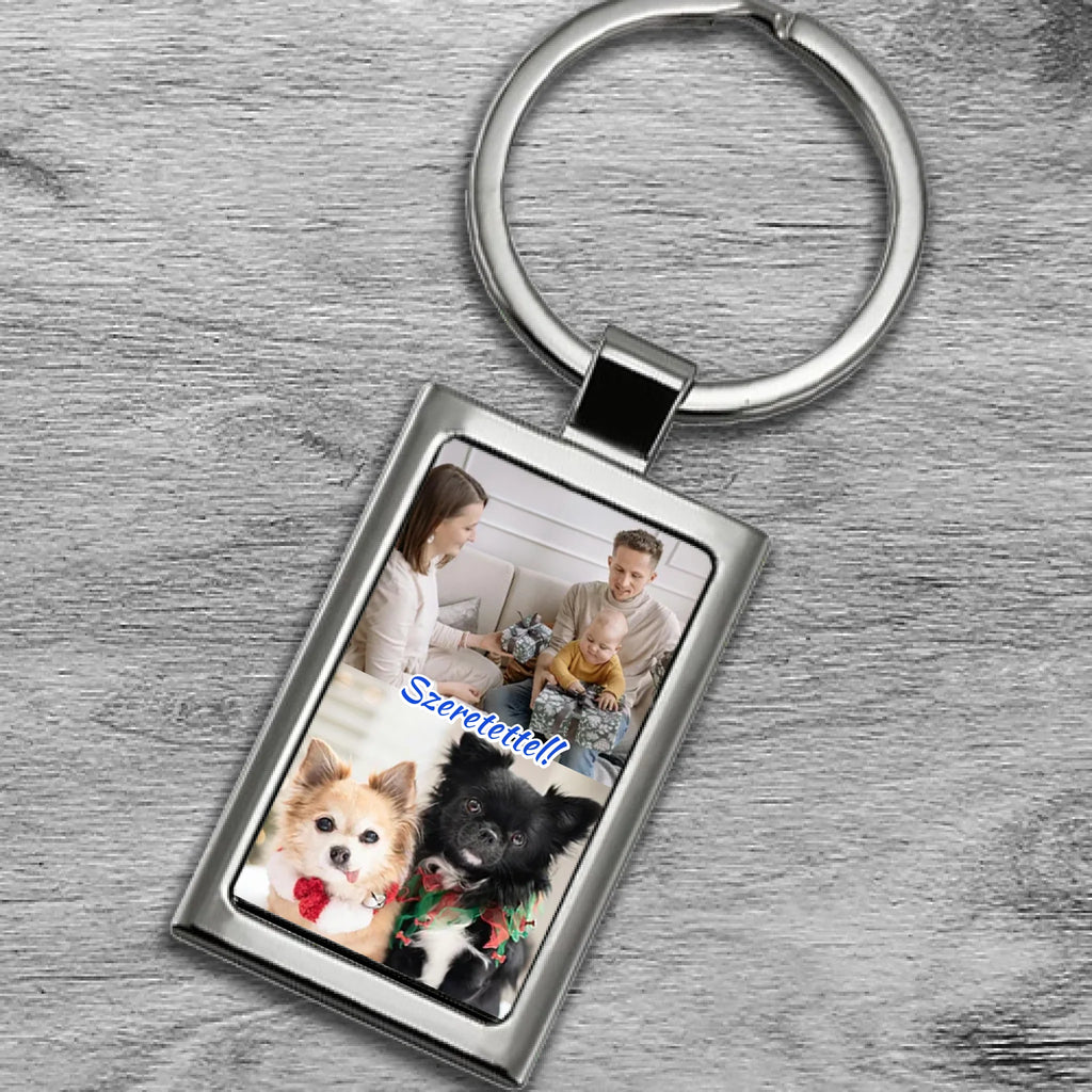 Fényképes fém kulcstartó - Ajándékverzum
