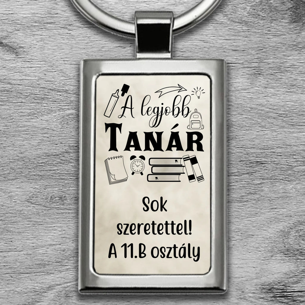 Egyedi fényképes fém kulcstartó - Ajándékverzum