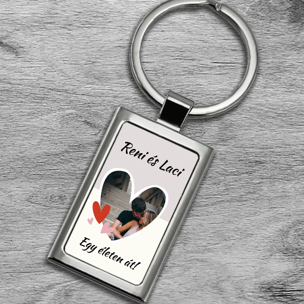Fényképes fém kulcstartó - Ajándékverzum