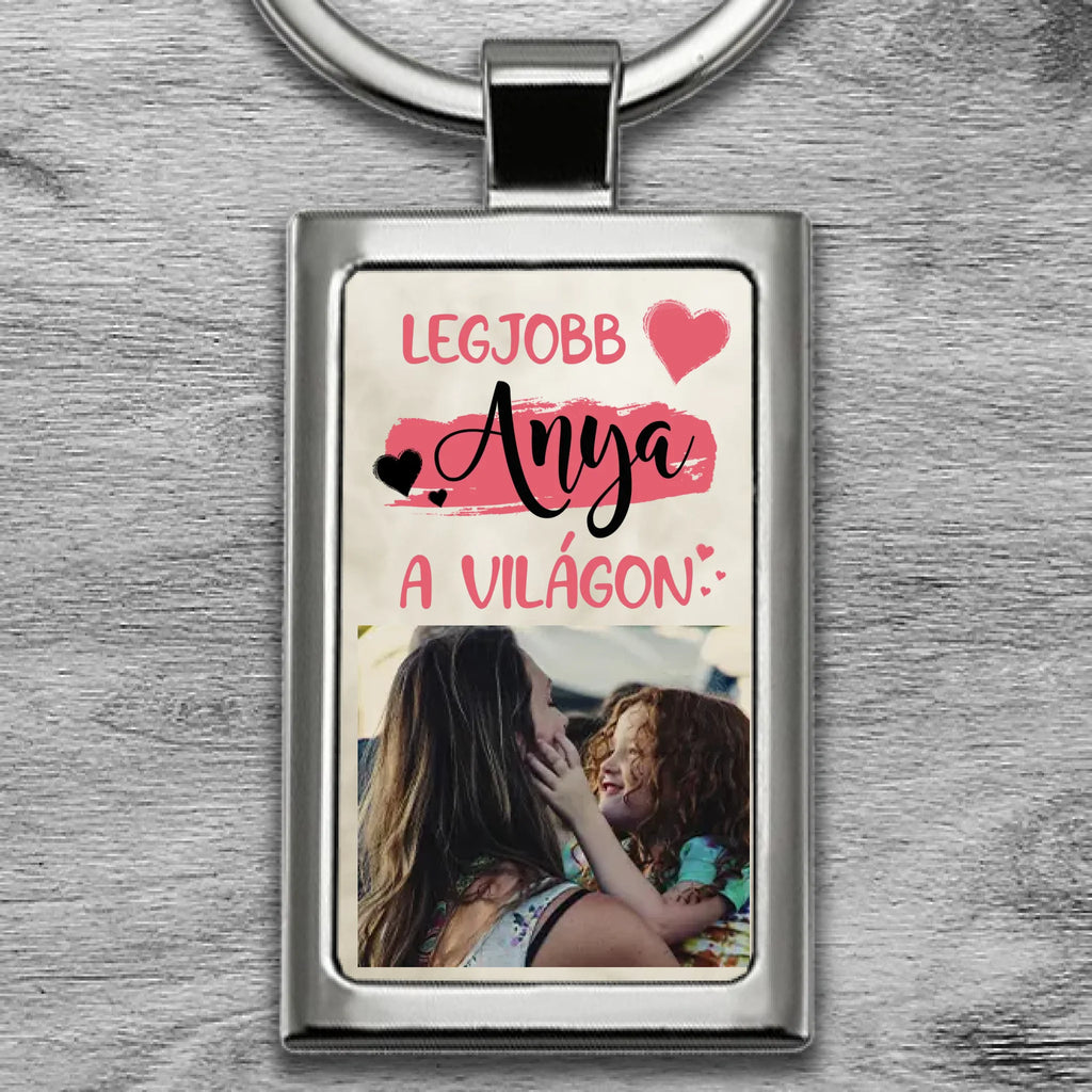 Egyedi fényképes fém kulcstartó - Ajándékverzum