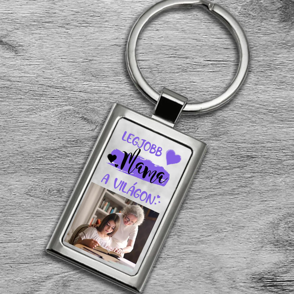 Fényképes fém kulcstartó - Ajándékverzum