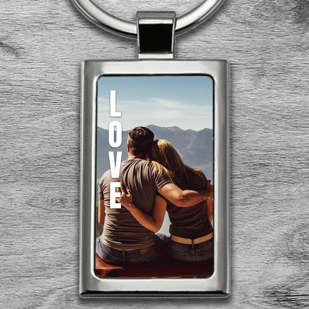 Egyedi fényképes fém kulcstartó - Ajándékverzum