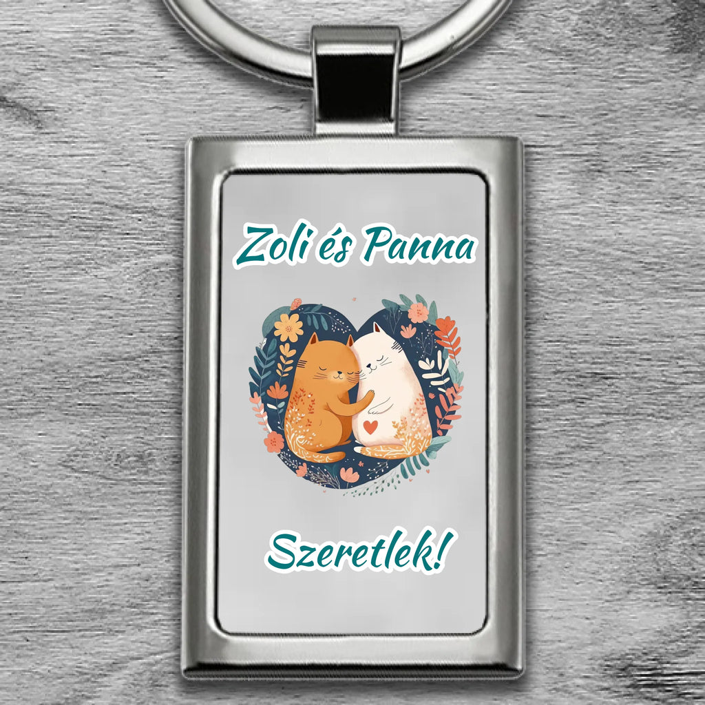 Egyedi fényképes fém kulcstartó - Ajándékverzum