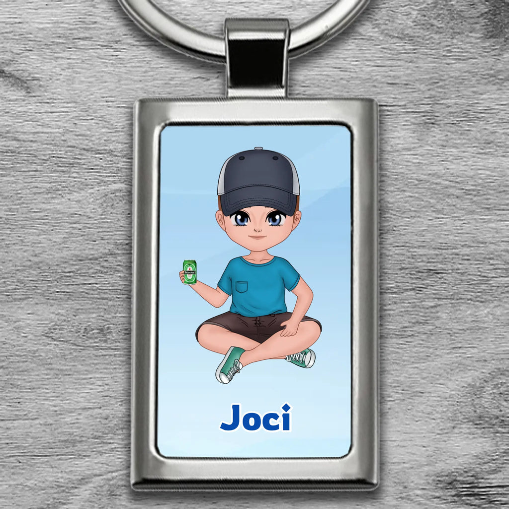 Egyedi fényképes fém kulcstartó - Ajándékverzum