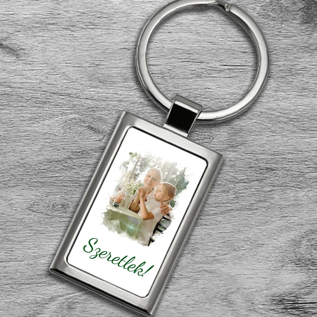 Fényképes fém kulcstartó - Ajándékverzum