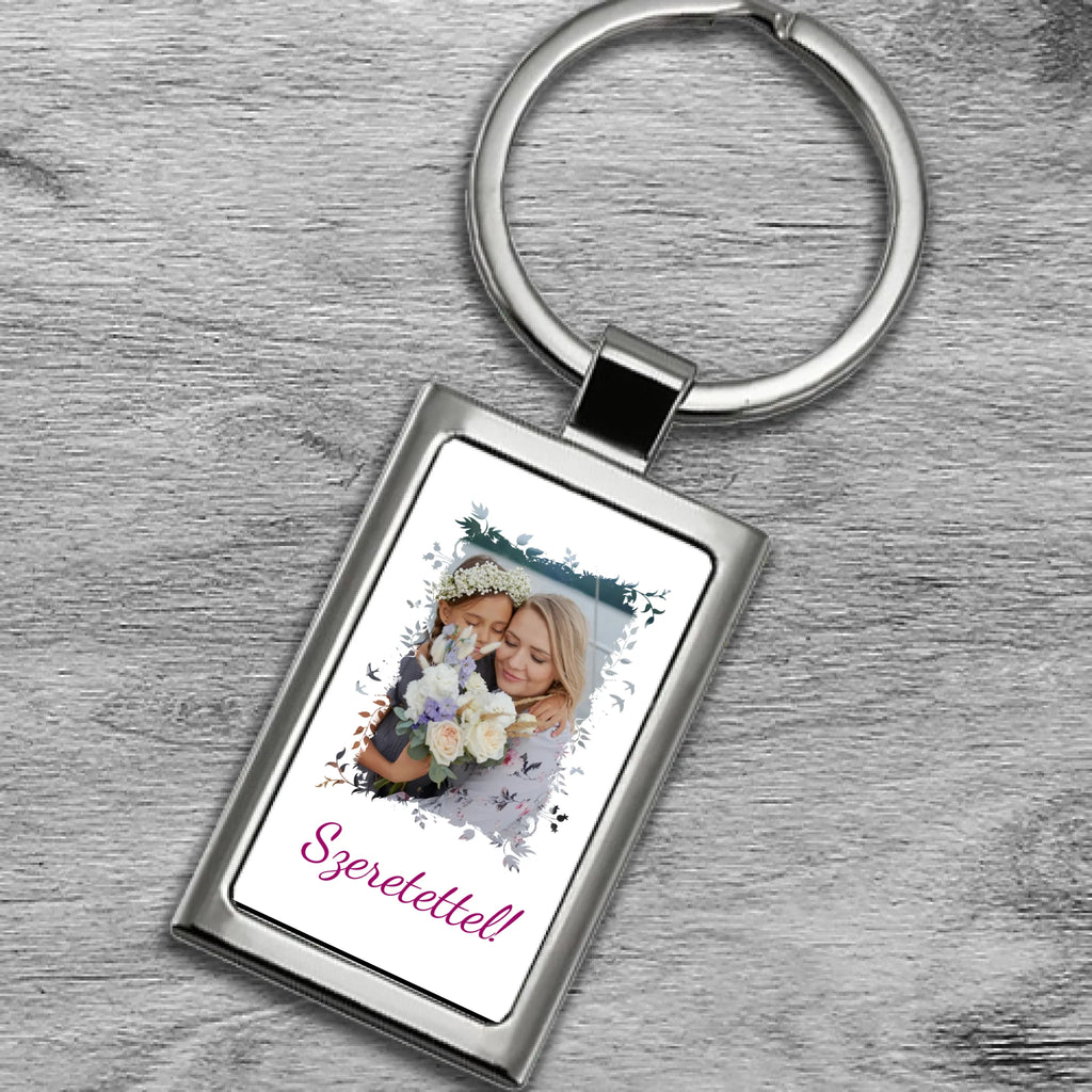 Fényképes fém kulcstartó - Ajándékverzum