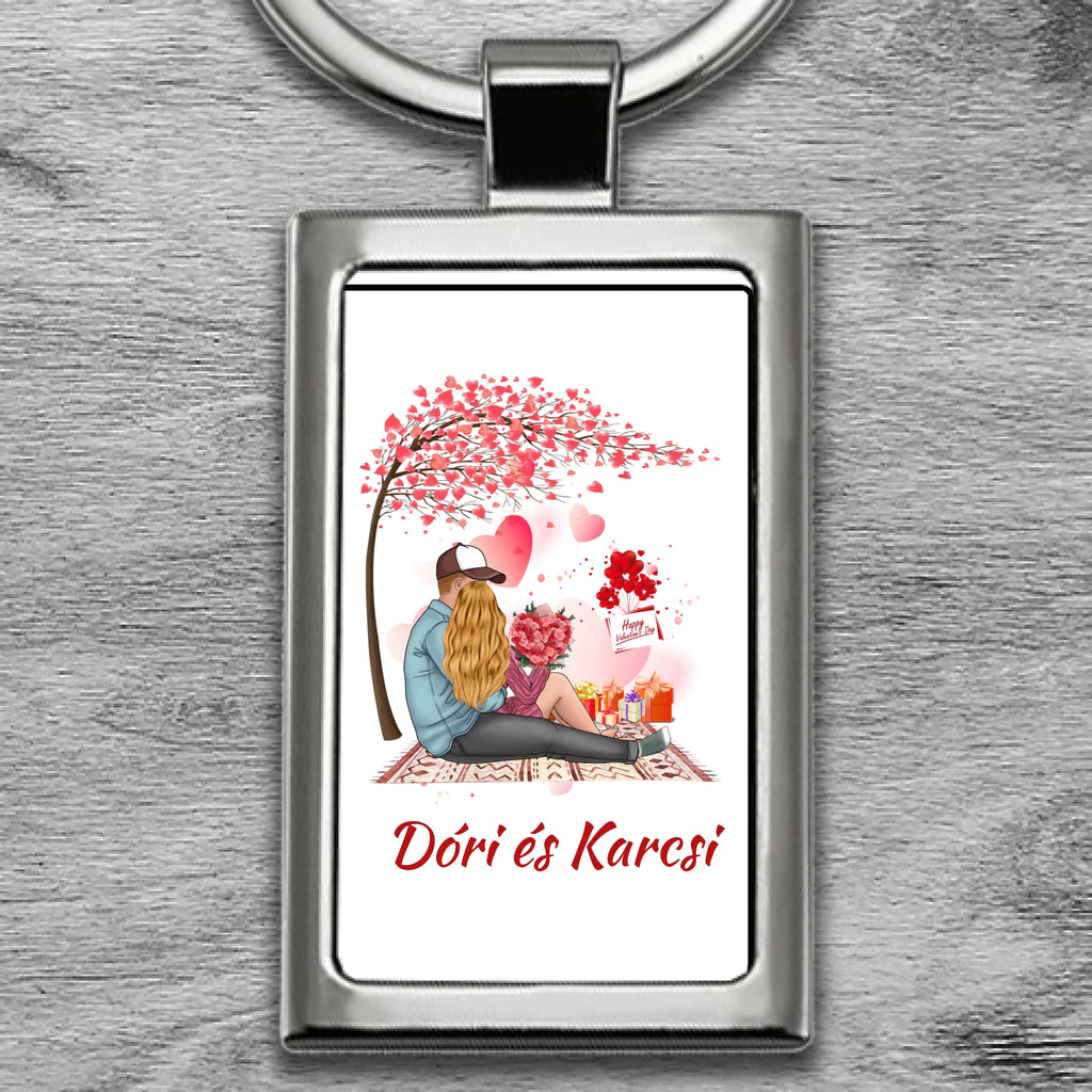 Egyedi fényképes fém kulcstartó - Ajándékverzum