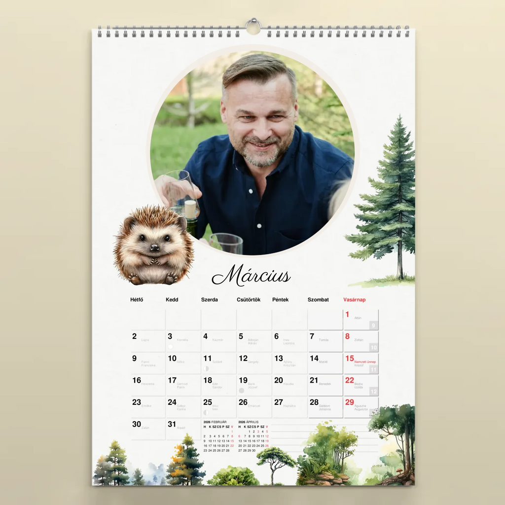 2026 fényképes falinaptár 