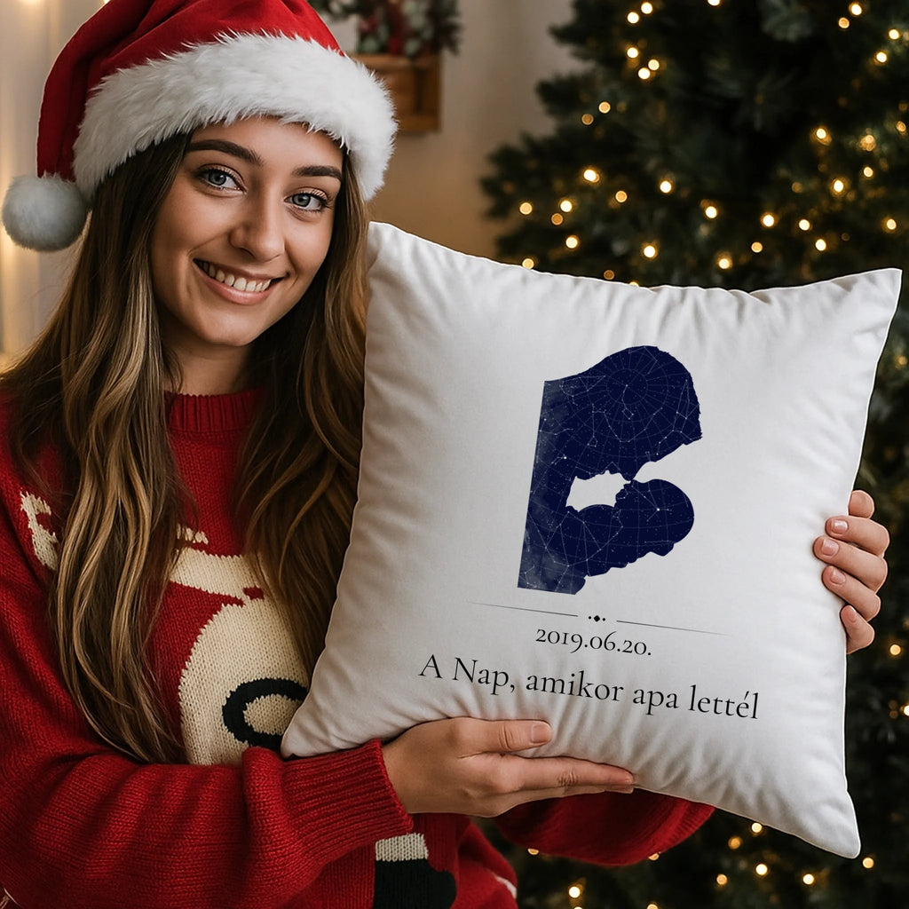 egyedi fényképes párna kivehető béléssel