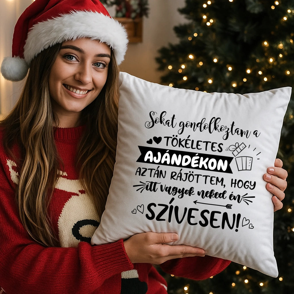 egyedi fényképes párna kivehető béléssel