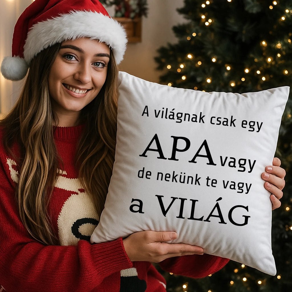 egyedi fényképes párna kivehető béléssel