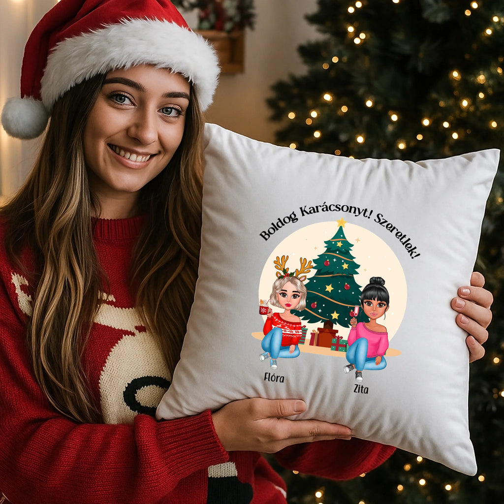 egyedi fényképes párna kivehető béléssel