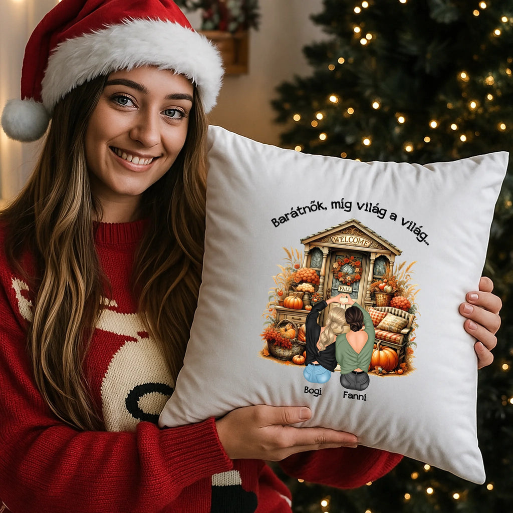 egyedi fényképes párna kivehető béléssel