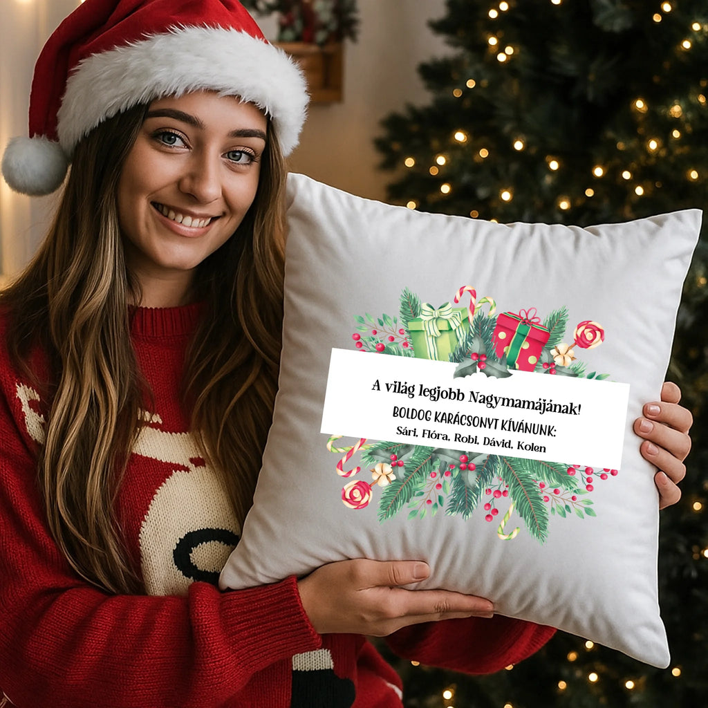 egyedi fényképes párna kivehető béléssel