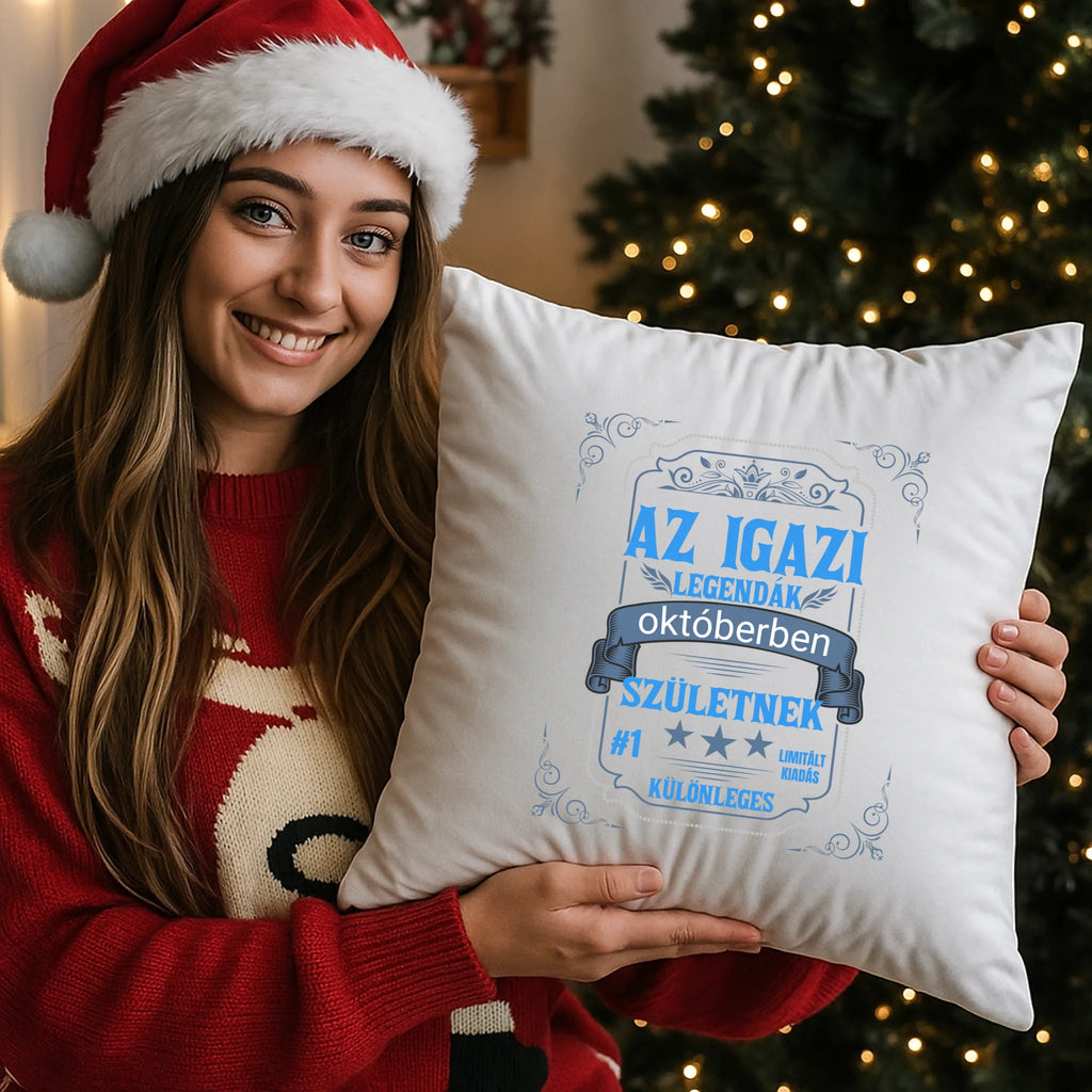 egyedi fényképes párna kivehető béléssel