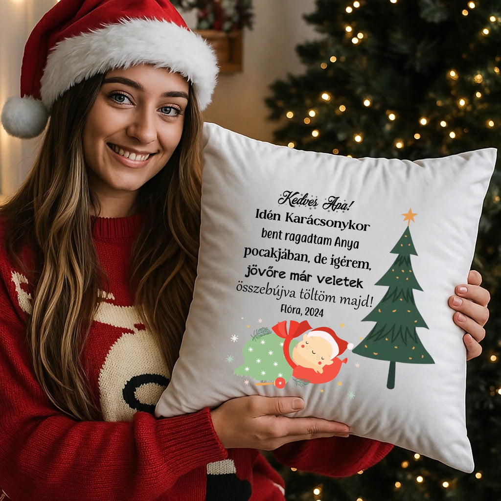 egyedi fényképes párna kivehető béléssel