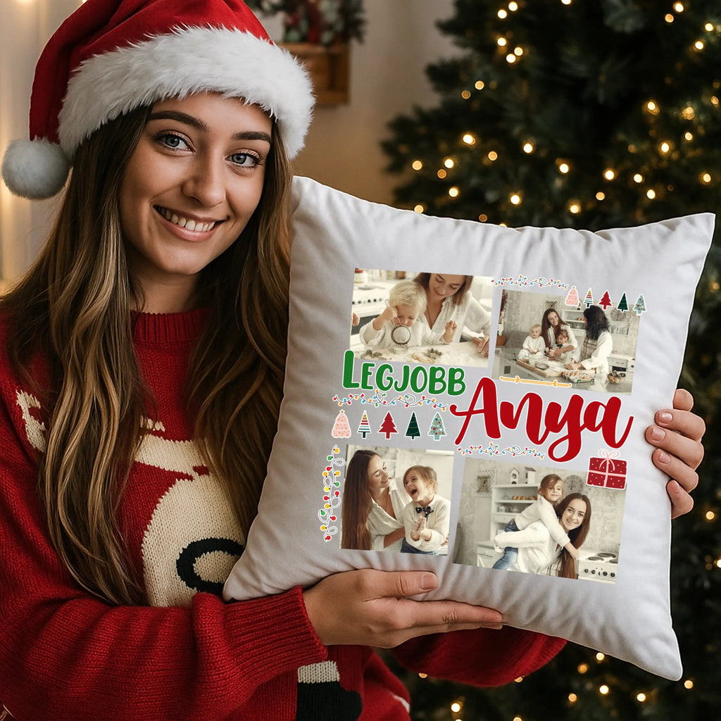 egyedi fényképes párna kivehető béléssel