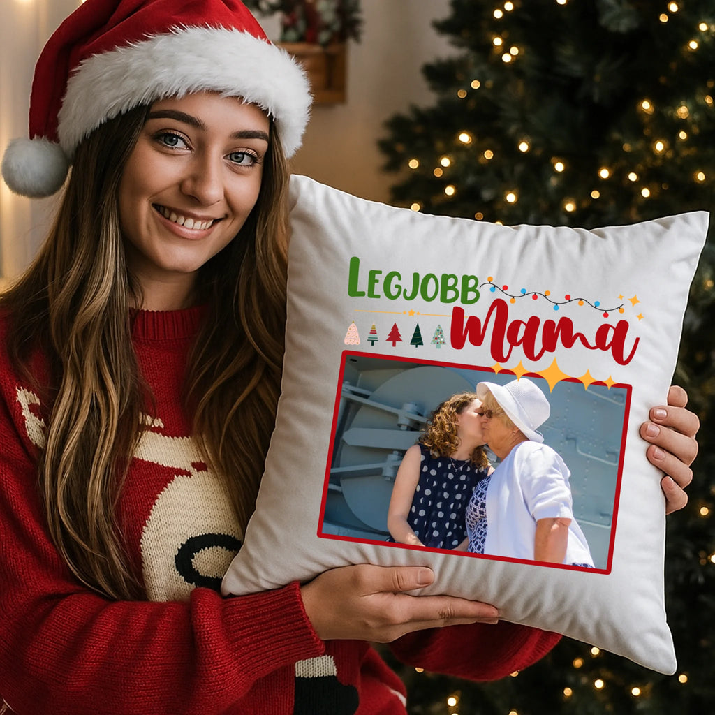 egyedi fényképes párna kivehető béléssel