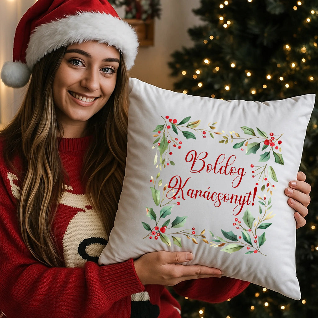 egyedi fényképes párna kivehető béléssel