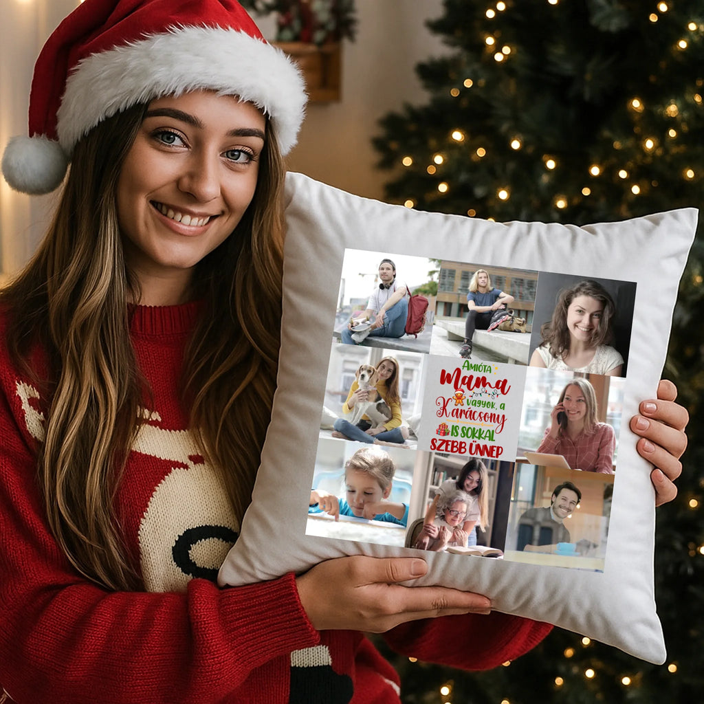 egyedi fényképes párna kivehető béléssel